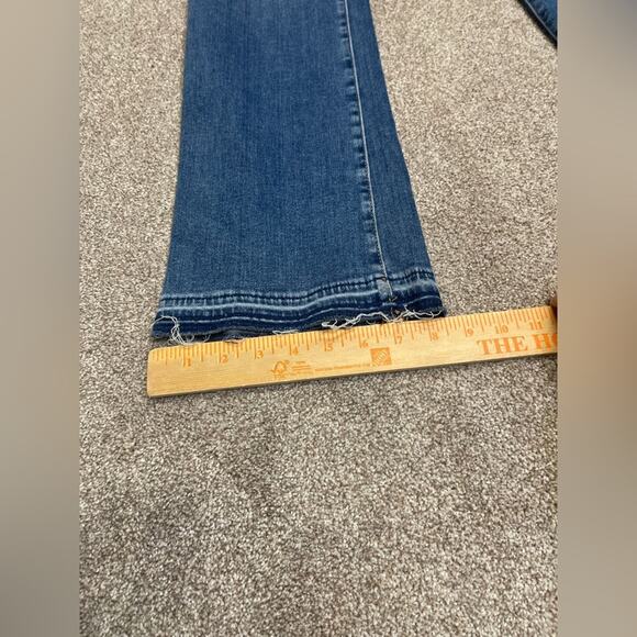 Principle Denim Innovators Crush Jeans Boot Leg Raw Hem Womens sz 29x32 - Picture 11 of 12